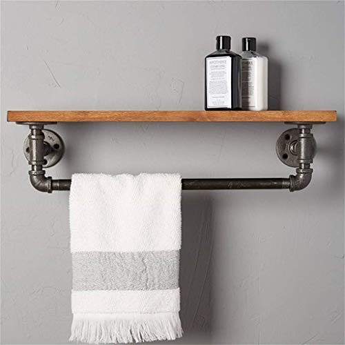 Étagère de chambre à coucher suspendue style industriel en fer 80cm