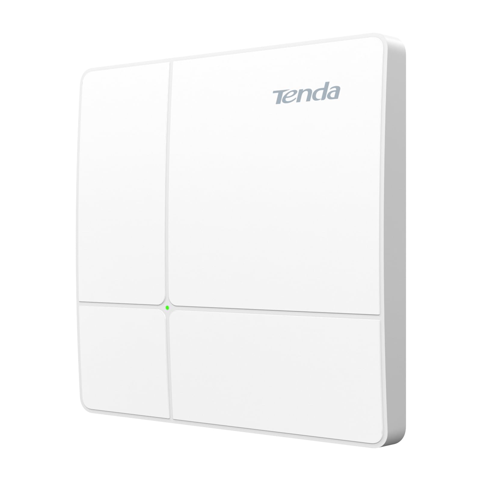 Tenda I24 AC1200 Wireless Access Point (802.11ac Dual Band, 1 Porta Gigabit, Gestibile tramite APP/Interfaccia Web, Alimentato tramite PoE+ 802.3at, Include Alimentatore) Bianco