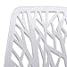 Sandinrayli Dining Chairs Set of 4, White Kitchen Chairs for Dining Room, Plastic Stackable Chairs, 30.7