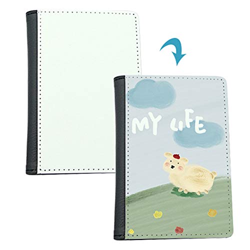 Personalized Photo Wallet Purse with Passport Holder, PU Leather Custom DIY Your Own Picture ID Credit Cards Slots Holders for Women Men Birthday Valentine's Day, Mother & Father's Day