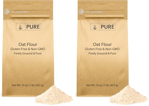 Pure Original Ingredients Gluten Free Oat Flour (1 lb) Finely Ground, Non GMO, Breads & Cakes (Pack of 2) image 5