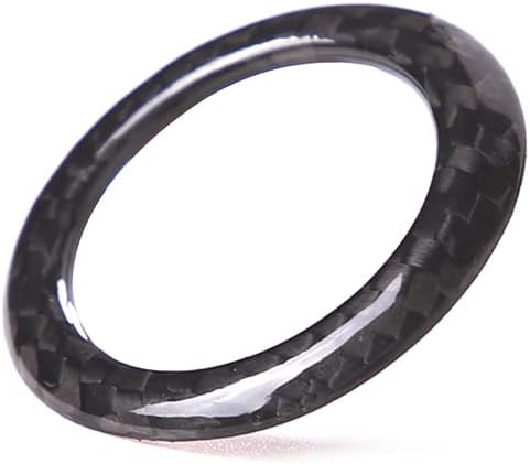 Miniatura 6 de Daeiclru Anillo de ajuste de interruptor de arranque de fibra de carbono real para Toyota Supra GR A90 A91 MK5 2019-2022, anillo decorativo para