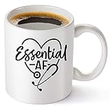 Essential AF Coffee Mug - Great Doctor And Nurse Gifts For Women And Men - Cute And Funny Coffee Cup...