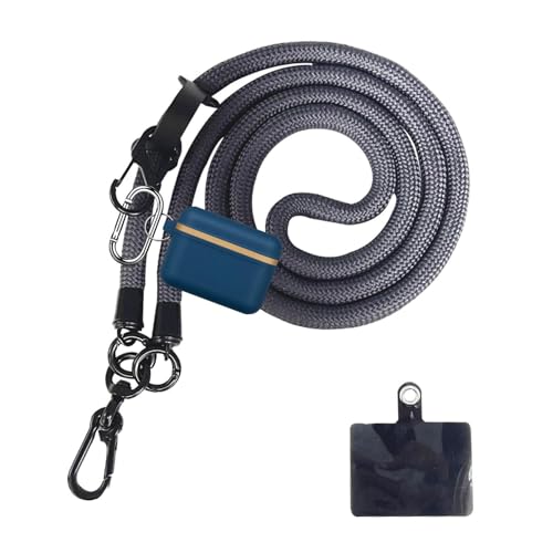 Longe téléphonique de 10 mm d'épaisseur avec espaceur - sangle de corde | Porte-manche pour téléphones portables, longe des mains libres anti-goutte pour la marche, le travail, la photograph