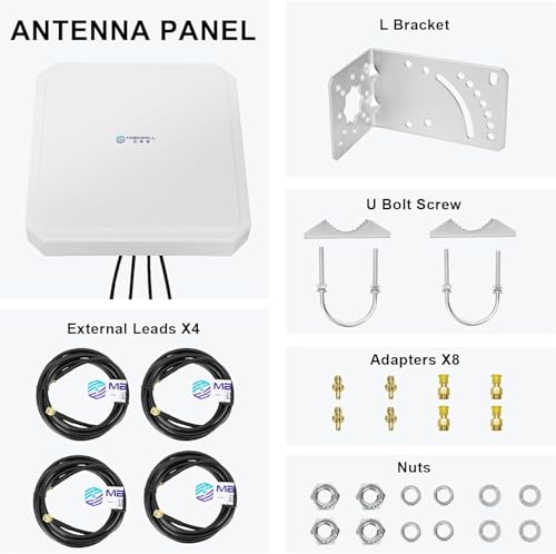 Maswell 4MIMO_Ultra: 4G LTE 5G Panel Antenna, 10dBi High Gain 4X4 MIMO External Antenna, 600-8000MHz for 4G/5G Routers & Gateways for Vodafone O2 Three EE, WiFi 7 Ready (Complete Kit) - Image 10