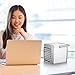 Topyond Portable Air Conditioner Mini Air Cooler USB for Bedroom Office Desk,Cooling Humidifying Compact Lightweight Personalized Comfort for All Ages