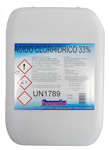 Ácido Clorhídrico 33% / Reductor Ph/Desincrustante 11 Kg.