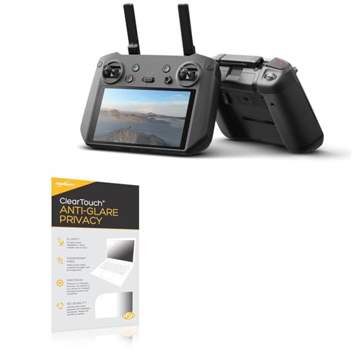 BoxWave Screen Protector Compatible With DJI RC Pro - ClearTouch Anti-Glare Privacy (2-Pack), Privacy Screen Protector Flexible Film Anti-Glare
