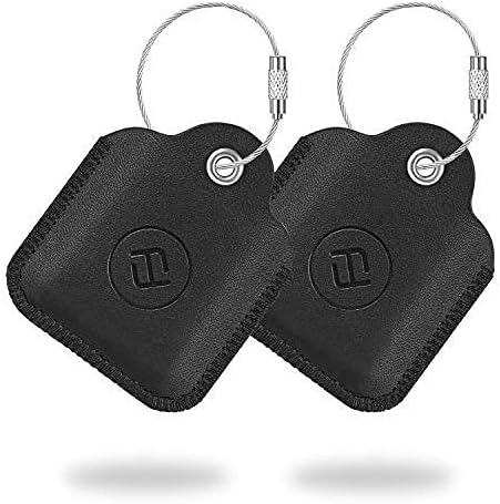 Fintie - Juego de 2 fundas de piel para teléfono móvil (antiarañazos), color negro