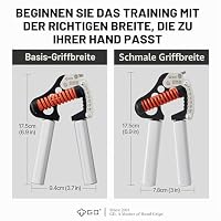 GD Handgriff Stärkungsmittel, Licht eiserner Griff. 80, verstellbare Handgreifer (55 bis 176 pfund) – Ansicht 6