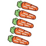 Qsvbeeqj 5 Stück Karottenförmige Topfdeckelhalter, Abtropfmatte, rutschfeste Küchenutensilien, Organizer, Löffelablage mit gerilltem Design zum Kochen von Karotten-Töpfen, Deckelhalter