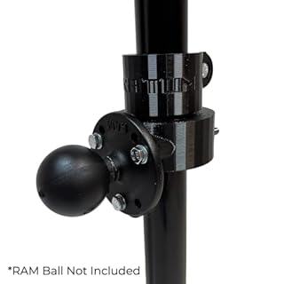 Stratum Outdoors Mega Live Pole for Humminbird MegaLive Transducer, Adjustable 30"-60" Telescoping Pole, Smooth Rotation, Tripod Ice Mount/RAM Ball Boat Mount/Cone Boat Mount (RAM)