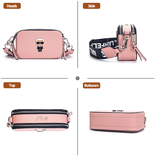 Image of Coivin & Kiein Crossbody Bags Women Trendy Snapshot Camera Bag, Small Shoulder Handbags Satchel (pink)