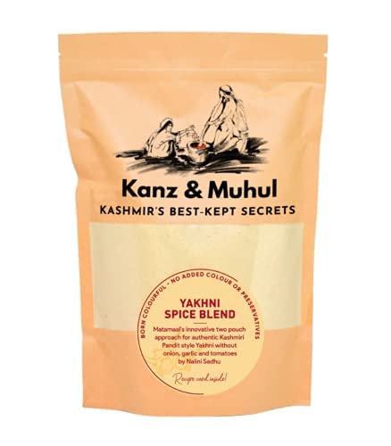 KANZ & MUHUL Easy to Cook Kashmiri Yakhni Pulao Masala & Spice Curry Mix Masala (80 Gm), Easy & Ready to Cook Exotic Spice Blend, Delicious, Flavourful & Aromatic Chicken / Mutton Kashmiri Yakhni Pulao & Curry Masala Fir 1 Kg use (B09CQ7GHZN) Amazon Price History, Amazon Price Tracker