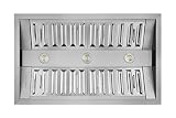 Hauslane | Pro-Style 44” IN-R300 Built-In Range Hood, 21” Deep | Low Noise Performance | Contemporar