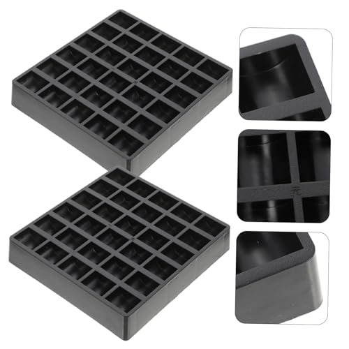 Caja para monedas de plástico, pack de 2, color negro miniatura 6