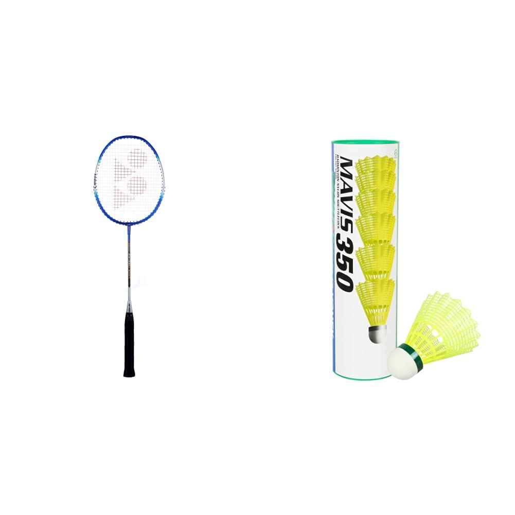 Yonex ZR 100L Aluminium Strung Badminton Racquet with Full Cover (Blue) & Mavis 350 Green Cap Nylon Shuttlecock (Yellow) (B082FLZ2VK) Amazon Price History, Amazon Price Tracker