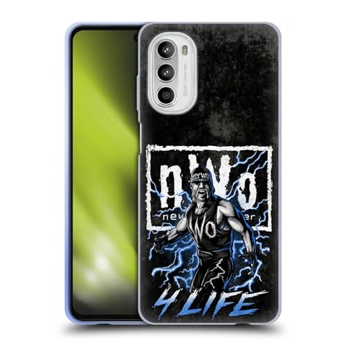 Head Case Designs Officially Licensed WWE 4 Life NWO Soft Gel Case Compatible with Motorola Moto G52