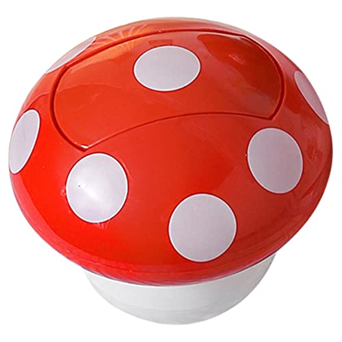 Papelera pequeña de escritorio Luxshiny Rojo 1.5L miniatura 3