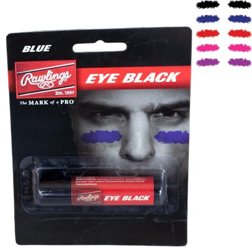 Rawlings | Eye Black Stick | Retractable Tube/Glare Reduction | Adult & Youth Baseball/Softball | Blue