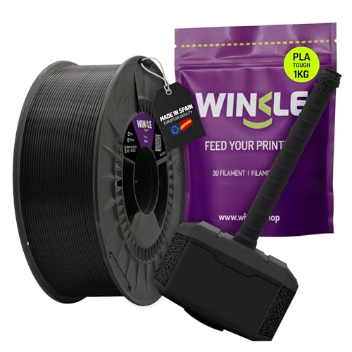 Winkle Tough Black PLA Filament | PLA 2.85 mm | Printing Filament | 3D Printer | 3D Filament | Black | 1000 g Spool
