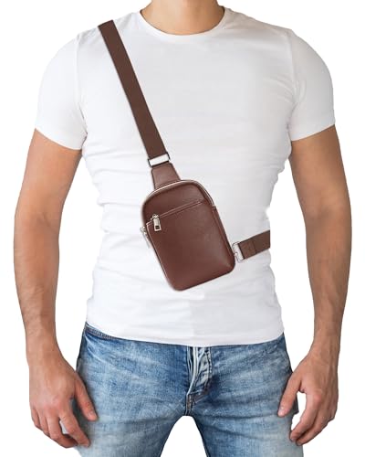 Peicees Travel Small Sling Bag Leather Crossbody Bags for Women Fanny Packs Cross Body Bag for Woman Cross Body Purses2