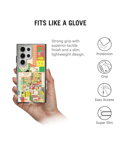 Image of DailyObjects Case for Samsung Galaxy S24 Ultra Stride 2.0 TBR (to be Read) Compatible with Magnetic Wireless Charging Slim Back Cover with Inner Magnetic Ring Shockproof