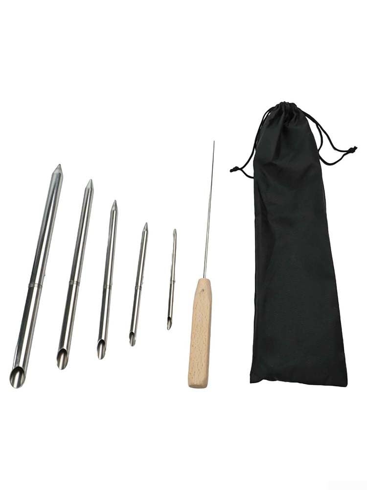 Kit di attrezzi per giunzione di corde Dyneema e corde cave, treccia di 5 dimensioni per Fid Set con asta di spinta in acciaio inossidabile, riparazione e vela