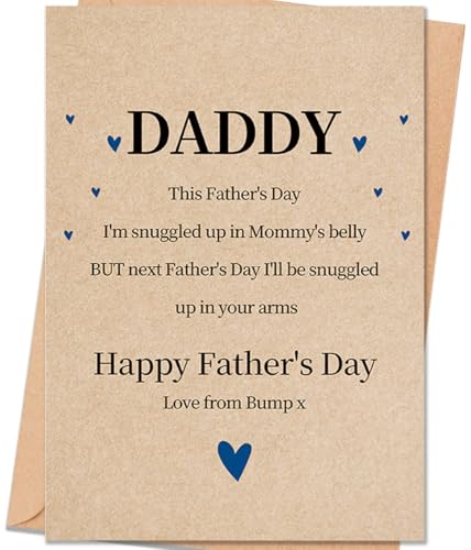 uugtcard Fathers Day Card for Father To Be, Father's Day Card Gift for Father To Be
