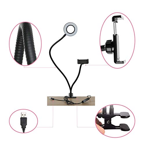 Ring Light de Mesa com Clamp e Suporte para Celular Sou Foto LC-08