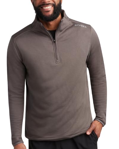 Spyder Men's Quarter Zip Lightweight Fleece Pullover