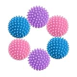 6 Pezzi Palline per Asciugatrice, Palle Asciugatrice, Palle Asciugatrici Silicone, Riutilizzabile, Migliora Le Prestazioni di Lavaggio, Adatto Ad Asciugatrici E Lavatrici /B