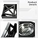 Machify Elevated Dog Bowls, Adjustable Raised Feeder, Two Stainless Steel Bowls, 3 Height Settings, Spine Support, Easy Assembly, Black, 10.2 X 10.8 X 17.7 in