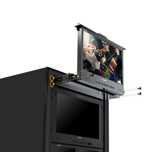 Image of LILLIPUT 17.3 Inch RM1731S-12G 4x12G-SDI 12G-SDI / HDMI2.0 Signals inputs & Output 1RU Pull-Out Rackmount Monitor with Quad-Split Multiview, Remote Control, HDR /3D-LUT