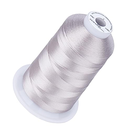 Image of Simthread 5000M 40WT Polyester Embroidery Thread, S101 | 5000M 40WT polyester thread feeds smoothly for machine embroidery, monograms, logos, patches and quilting.