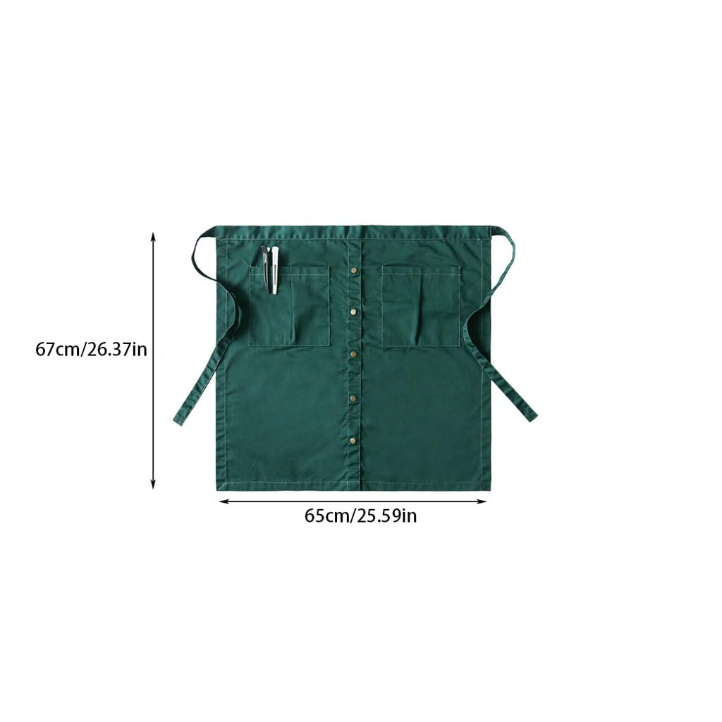 TEESONG Tablier de Chef Demi-Tablier de Style coréen, à la Mode, Cuisine, hôtel, Restaurant, Serveur, vêtements de Travail for Hommes et Femmes Tabliers pour Hommes(A)