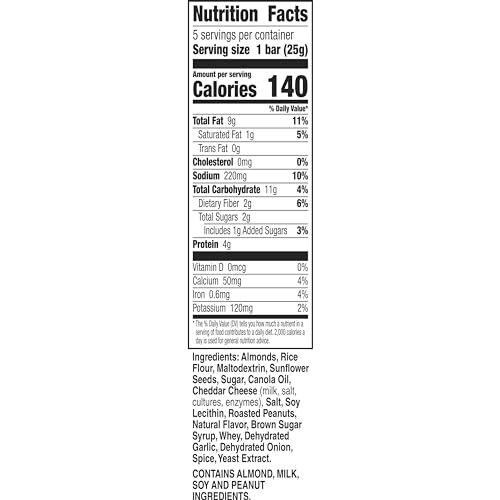 Image of Nature Valley White Cheddar Savory Nut Crunch Bars, 5 ct, 4.45 oz