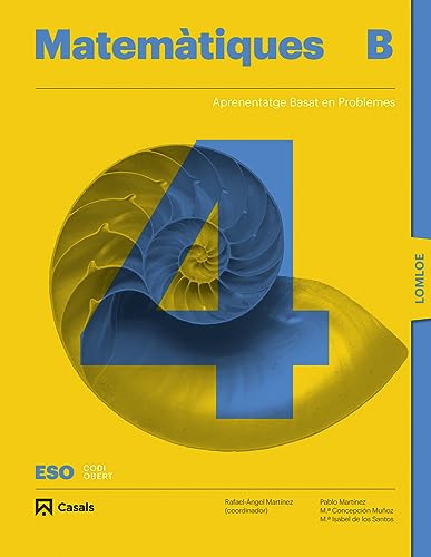 Portada de Matemàtiques B 4º ESO LOMLOE Cataluña /Valencia/illes Balears Ed 2023