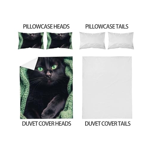 Housse de couette microfibre imprimé 3D animaux de qualité supérieure 200x200 - 4