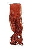 henna rotwein Die wellige Haarverlängerung kann als Zopf gebunden werden. Zur Befestigung ist ein Kamm eingenäht und ein elegantes Band sorgt für den restlichen Halt. Farbe: Henna-Rot, Rostrot. Farbcode: 130. Länge: 45cm/ 18inch.