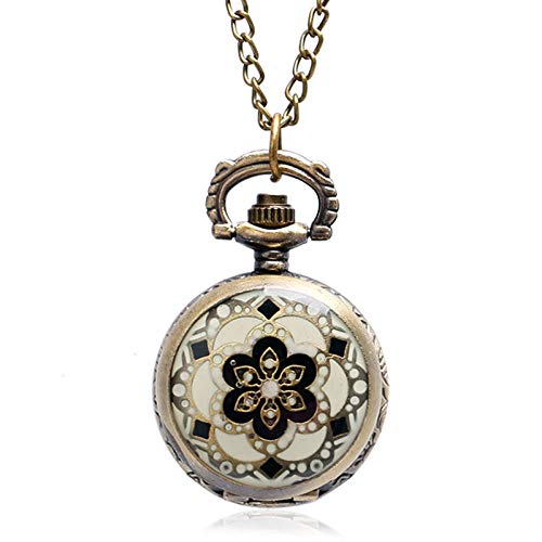 FEELHH Reloj De Bolsillo De Cadena Vintage Cover