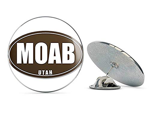 Moab Utah Brown Oval (National Park) Metal 0.75