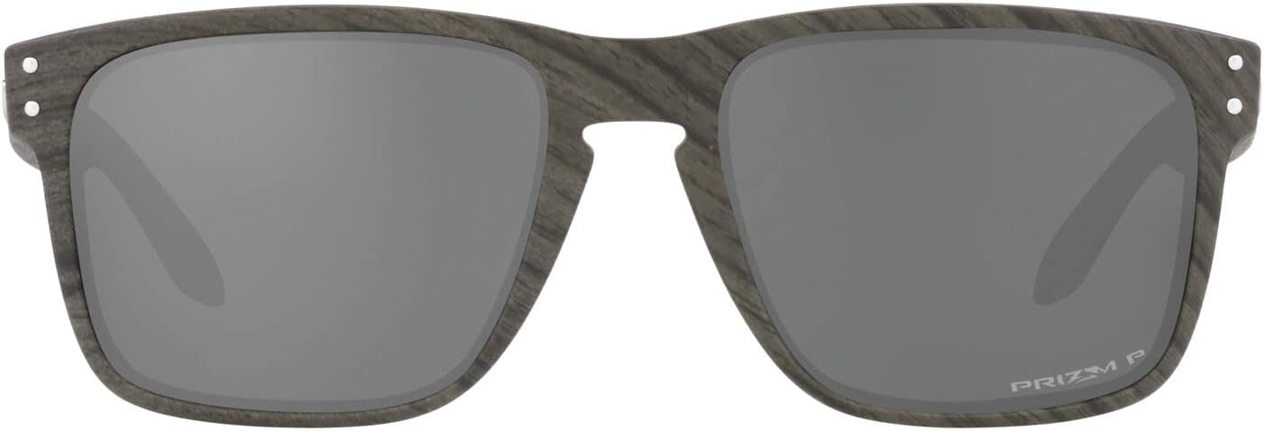 Man Sunglasses Woodgrain Frame, Prizm Black Polarized Lenses, 59MM