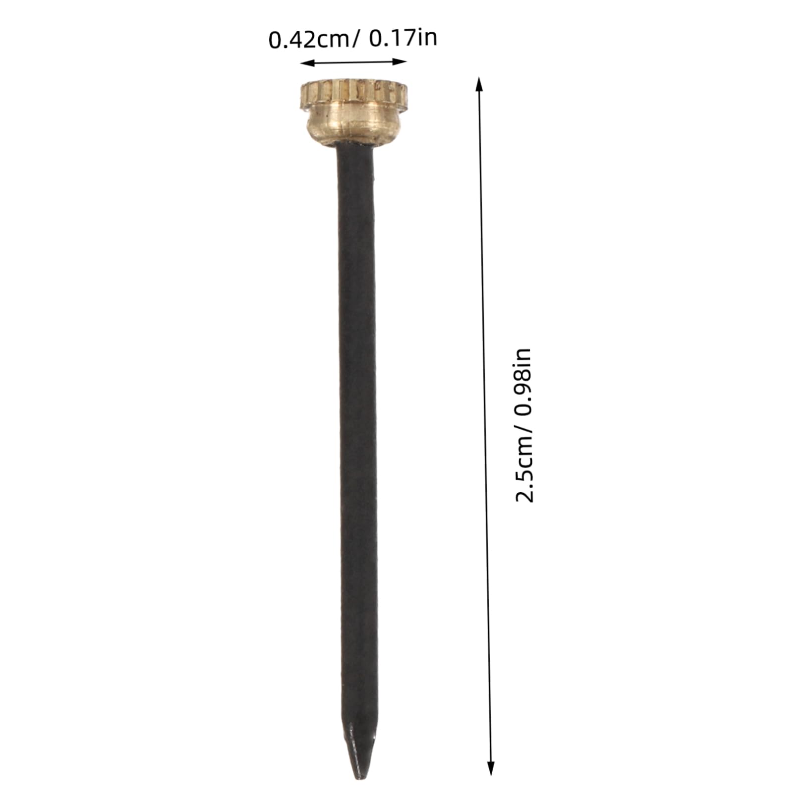 Cabilock 20 Pcs Style Nails Wall Tacks Wall Nail Nails for Hanging Wall Decorative Nails Hanging Nails for Wall Art Frame Nails V Nails for Picture Frames Iron Golden