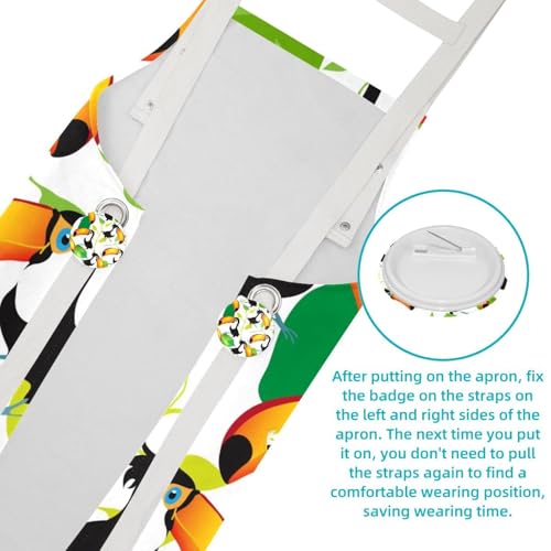 Tablier de serveuse multicolore pour le service en restaurant et le bistrot