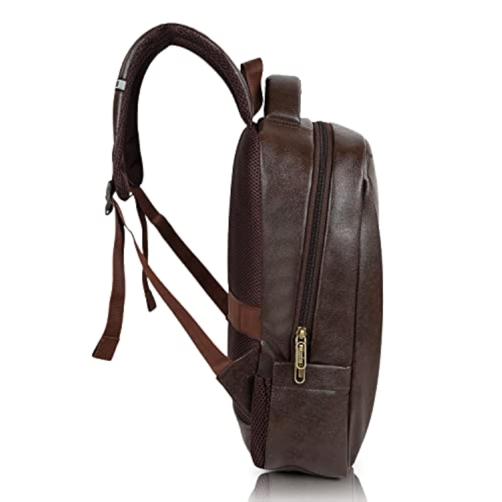 PU Leather Casual Trendy Travel Laptop Backpack