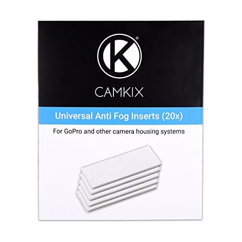 CamKix Anti-Fog Inserts compatible with Hero 4 Black, Silver, 3+, 3, 2, 1 and Other Camera and Housing Systems – 20 Pack Reusable Moisture Removing Inserts Cover