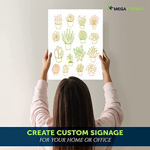Image of Mega Format Expanded PVC Plastic Sheets - 11 inch X 14 inch Rigid White Sheet for Crafts, Signage, & Displays - Sintra, Celtec PVC Board - Waterproof for Outdoors Use - 1 /8 inch 3mm Thick - 1-Pk-White
