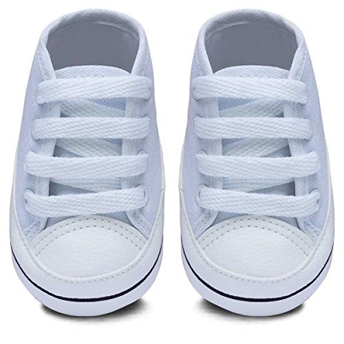 Sapatinho Bebe Tenis Star Calce Facil 01.02 (P, Branco)