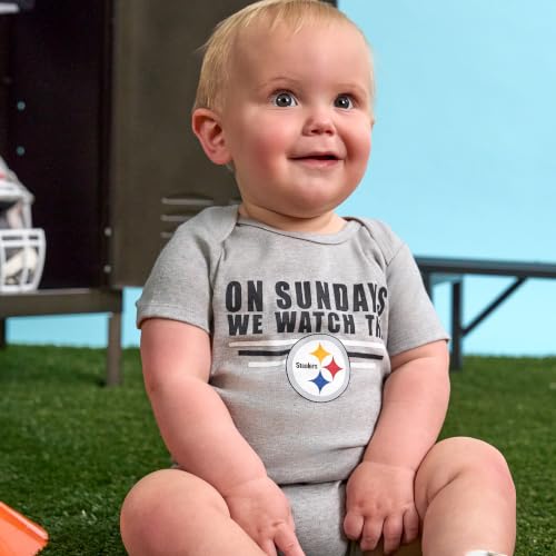 Image of Gerber NFL Baby Boys 3-Pack Onesie Bodysuit